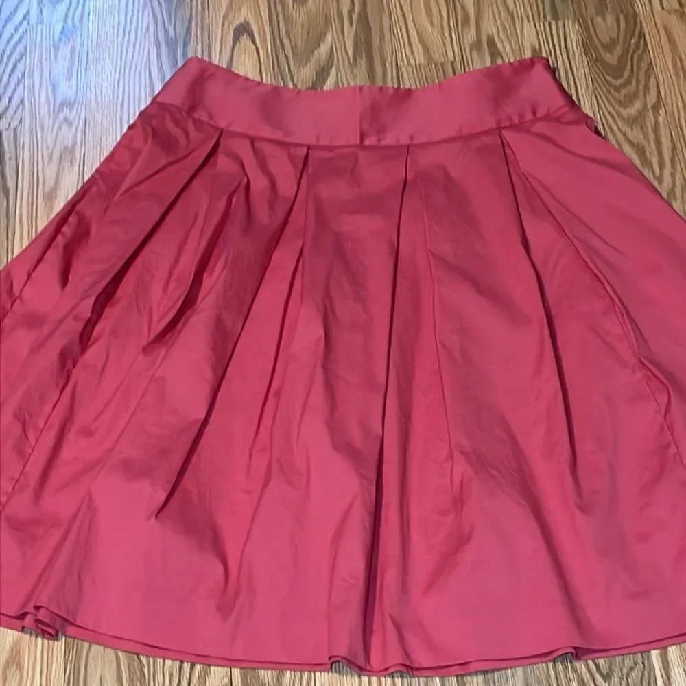 Casual Corner Pink Coral Pleated Skirt, 6